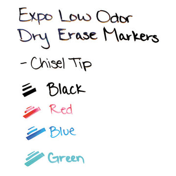 EXPO® Whiteboard Caddy Set, Broad Chisel Tip, Assorted Colors, 4-set freeshipping - TVN Wholesale